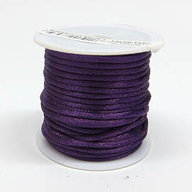 Satinrundkordel Spule 5m violett